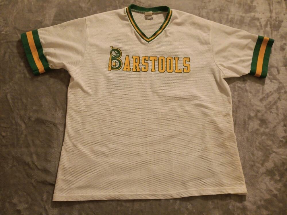 Vintage DeLong Barstools #44 Mesh Jersey Shirt Mens XL Made In USA *Read